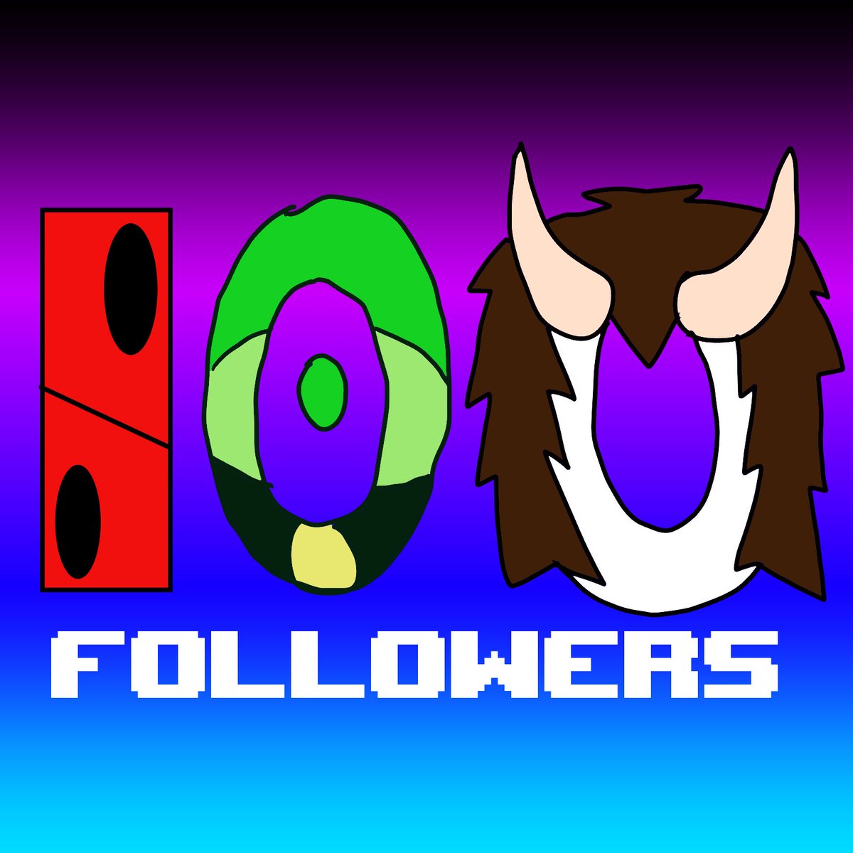 Before I reach 110 Followers, I just want to give a quick update.

I'm currently working on a special animation to celebrate 100 followers, so expect drawings to slow down, and I have a HUGE announcement in the works for February.

I hope you can stay tuned and thanks for 100!