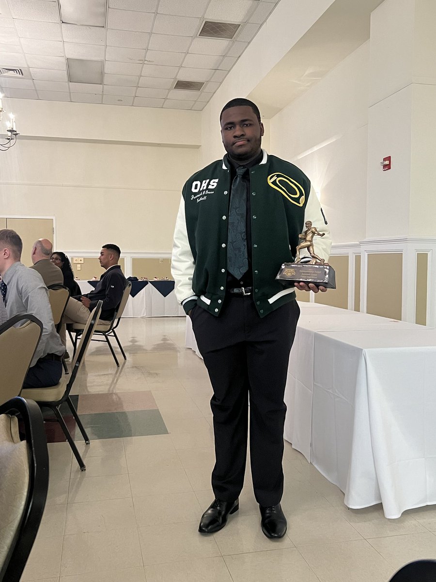Super proud of how you represent OHS!   Well done Jeremiah.. Sportsmanship Award Winner at the DIFCA Banquet tonight!