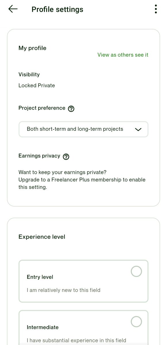 AM_Info_tech's tweet photo. Hello @up  experts, how do I Make my profile public? As here it is locked private but I didnt make it private. Now question is how do I solve it and make it public to get noticed and appear in clients search results.
#freelancer #upworkfreelancer https://t.co/qIsQXbcICe