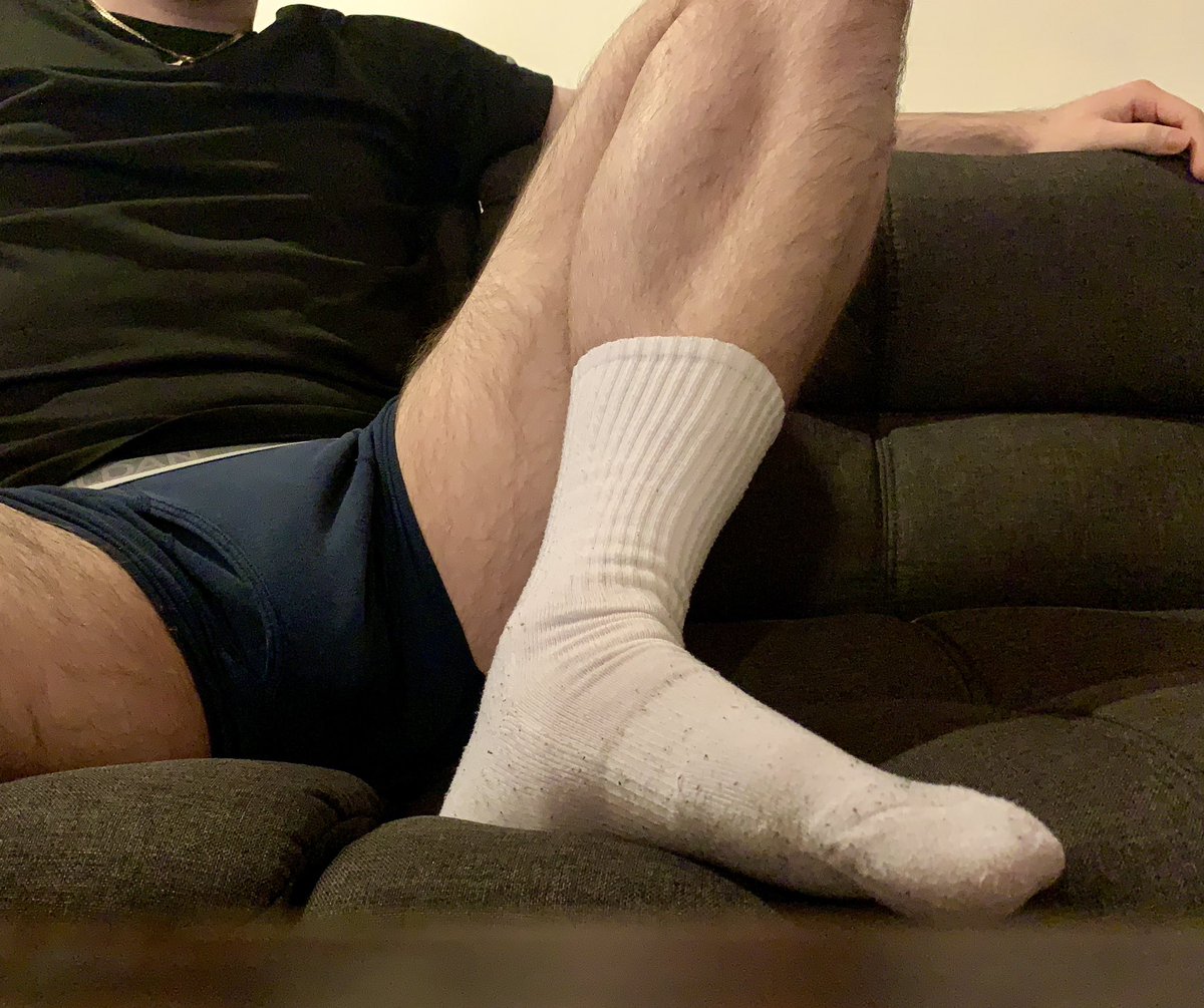 Sockguy96's tweet photo. No better way to relax than in your underwear and socks… https://t.co/vm7PnExPG5