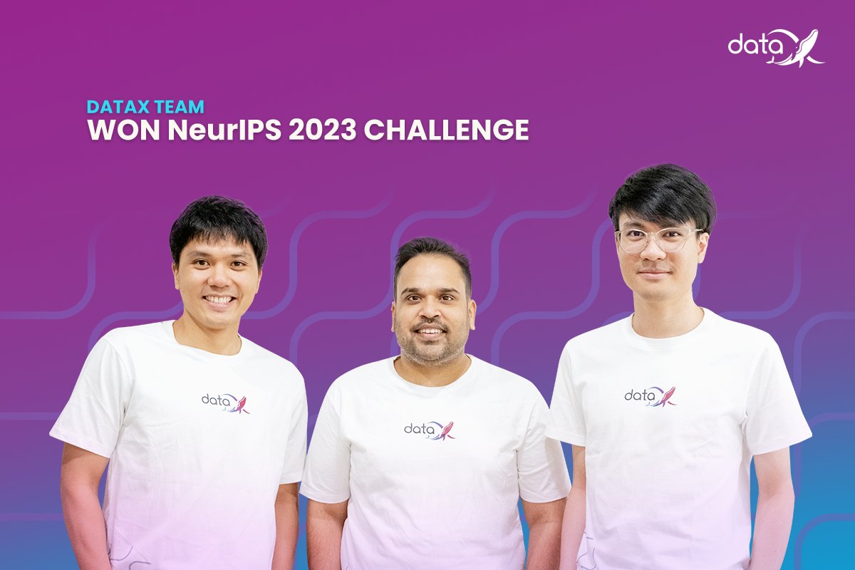 SuccessChTv's tweet image. DataX ตอกย้ำศักยภาพบุคลากรด้าน AI และ LLMs คว้า 2 รางวัลระดับโลกจาก “NeurIPS 2023 Challenge” 
#DataX
#SCBX
#NeurIPS2023Challenge
successchannel.co/post_news?post…