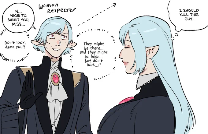 [genderbend] i dont think they would get along 