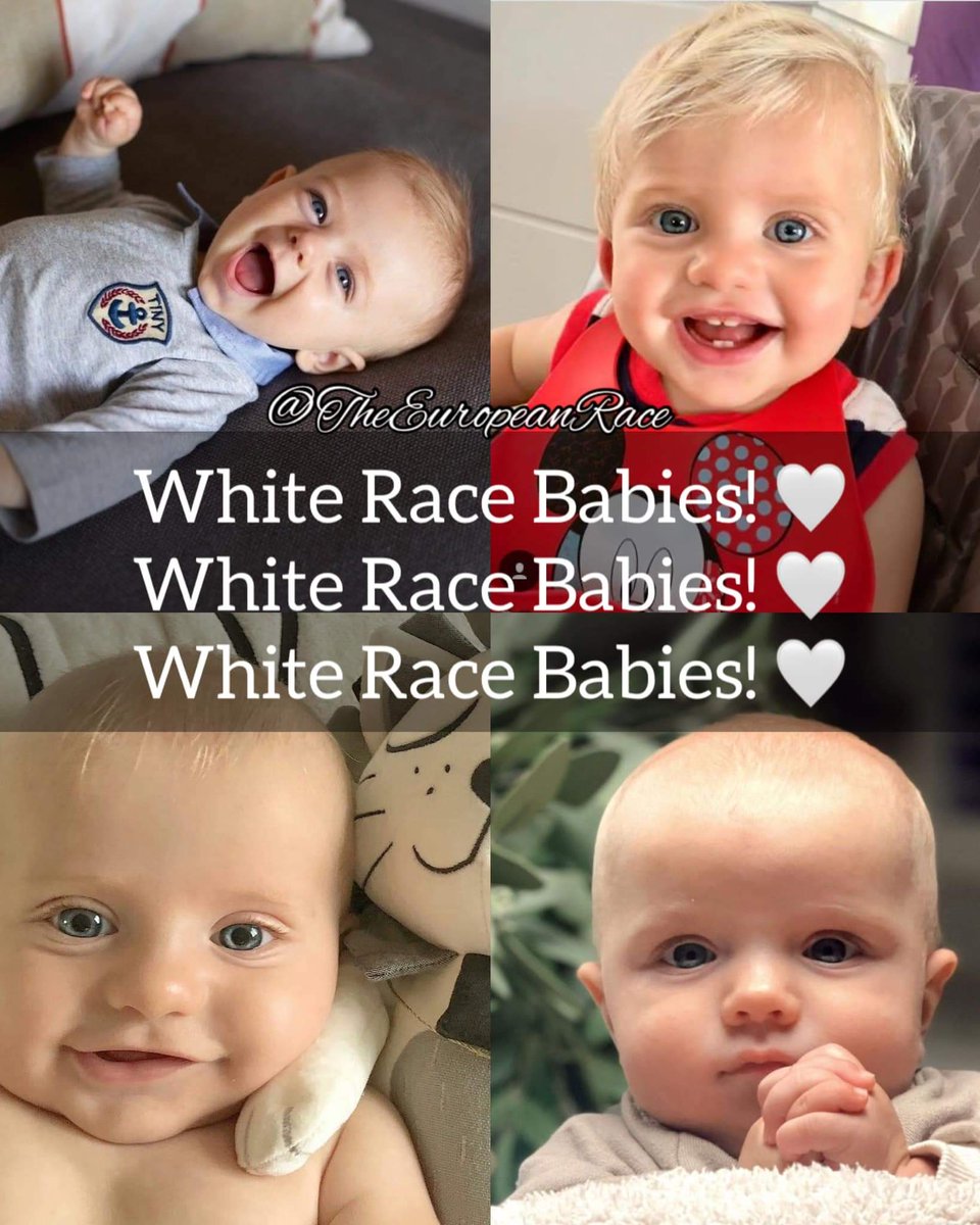 White Race Babies! We need a Trillion More of Our White Race Kind! 😍🙌🏻💪🏻🙏🏻🤍⚡️ our FUTURE! EuropeanRace WhiteRace WhiteBabies OurFuture