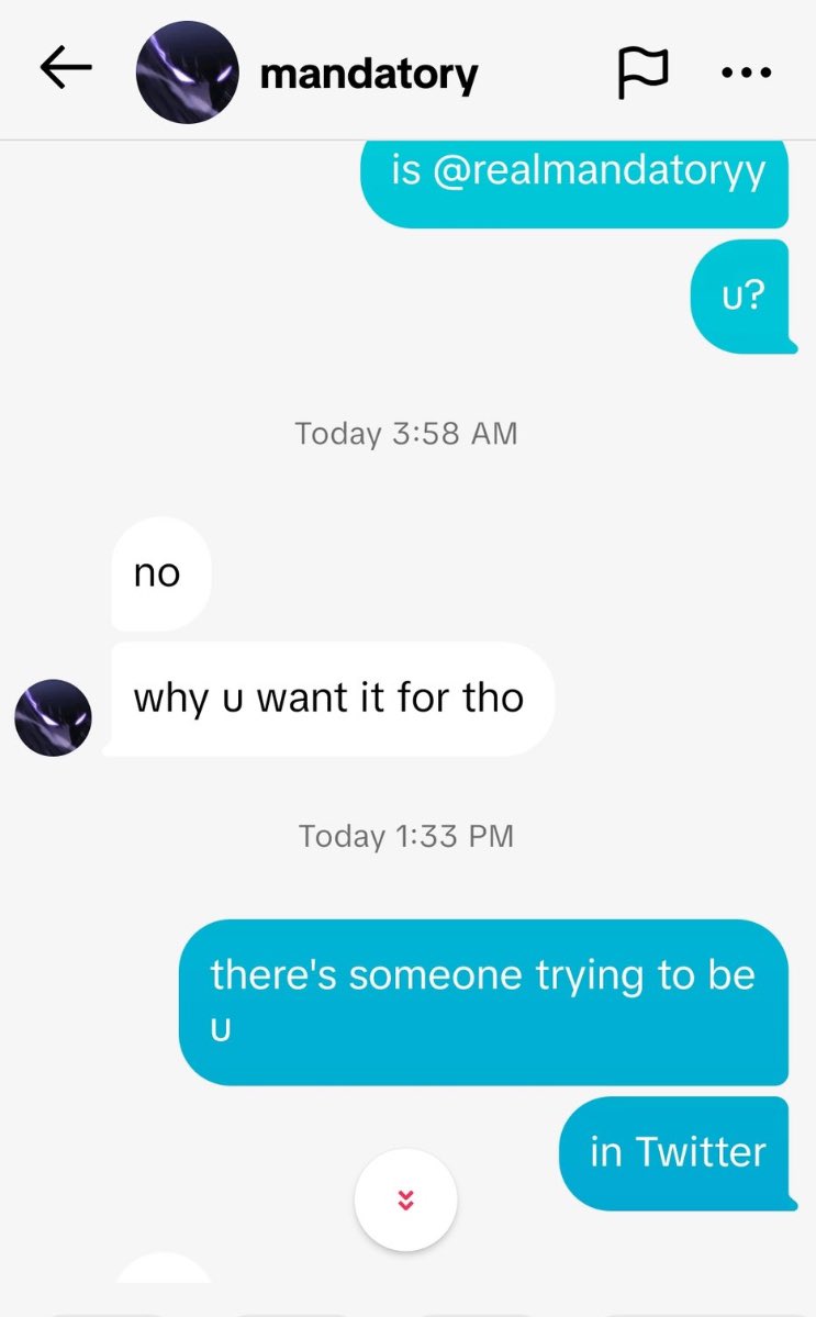 _Shohxb_'s tweet photo. @realmandatoryy is a scammer

Username - jane_elizabeth2

They are impersonating someone from tik tok and have edited their proofs as them 

As you can see in the pics i posted 

Retweet so that they dont scam anyone 

#adoptme #adoptmetrades https://t.co/0StFRwKg0l