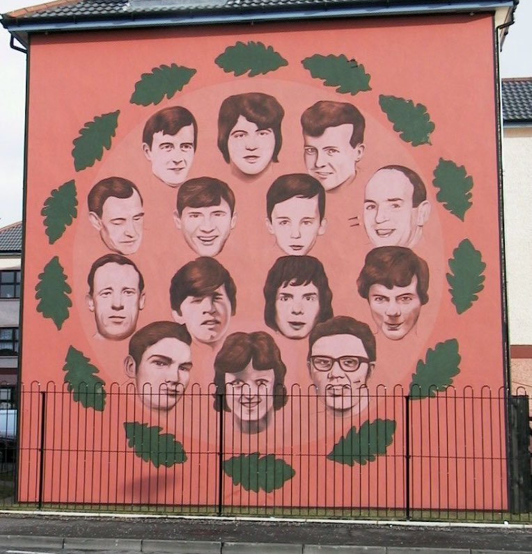 alanquinn_'s tweet photo. Remembering the 14 innocent civilians murdered by the British Army on the streets of Derry on the 30th Jan 1972.
Thinking Of Them And Their Family’s Today💚 https://t.co/ur7Coqx9E1