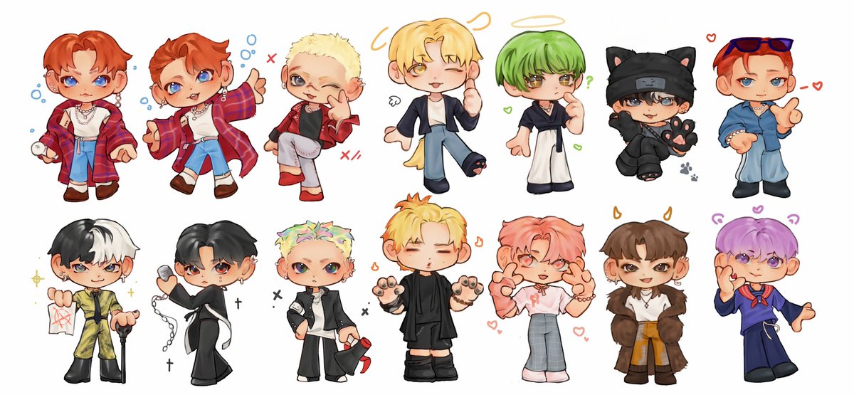 GRRRR thank u for all the requests 
I had lotta fun practicing this style 🦞-⁠ᄒ⁠ᴥ⁠ᄒ⁠-