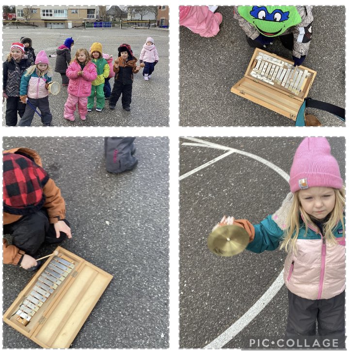Room 103’s Music Band! Can we play loud enough for the Seniors Residence to hear?! <a href="/HolyRosaryM/">Holy Rosary, Milton</a> <a href="/KindieBiloHall/">Mrs. Bilobrk and Mrs. Hall's Kindergarten Class</a>