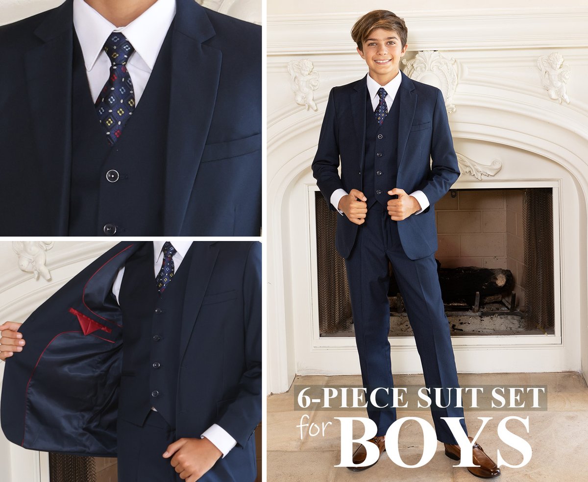 GiobertiApparel's tweet photo. Gioberti Boys' 6-Piece Suit Set Includes Shirt &amp; Accessories. 

Shop online for the best deal.
https://t.co/NqXL557zje

Buy on Amazon for the lowest price
https://t.co/BUzxf5MonD

#boyssuits #boysfashion #boysclothing #SuitsForKids #suitsforsale #suitstyle #formalsuit #formalwear https://t.co/Q71p7oCg0n