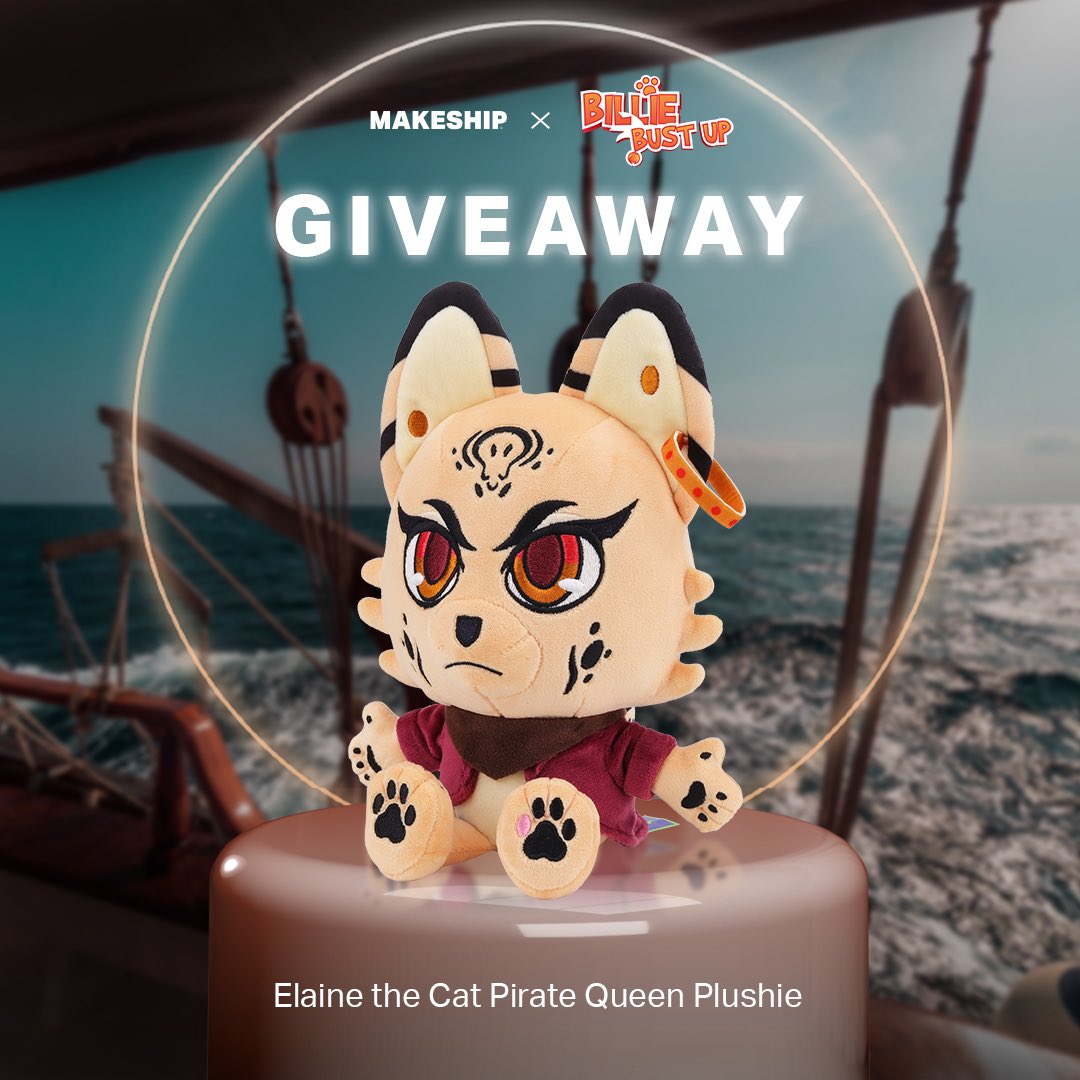 BillieBustUp's tweet image. ITS TIME! Elaine’s plushie is coming 14th February 💖 

We’re starting things off with a little giveaway 🐱 

How to enter?
- Follow @makeship and @BillieBustUp
- Retweet this post
Giveaway ends Feb.13 at 2pm ET 🗓️

Good luck!