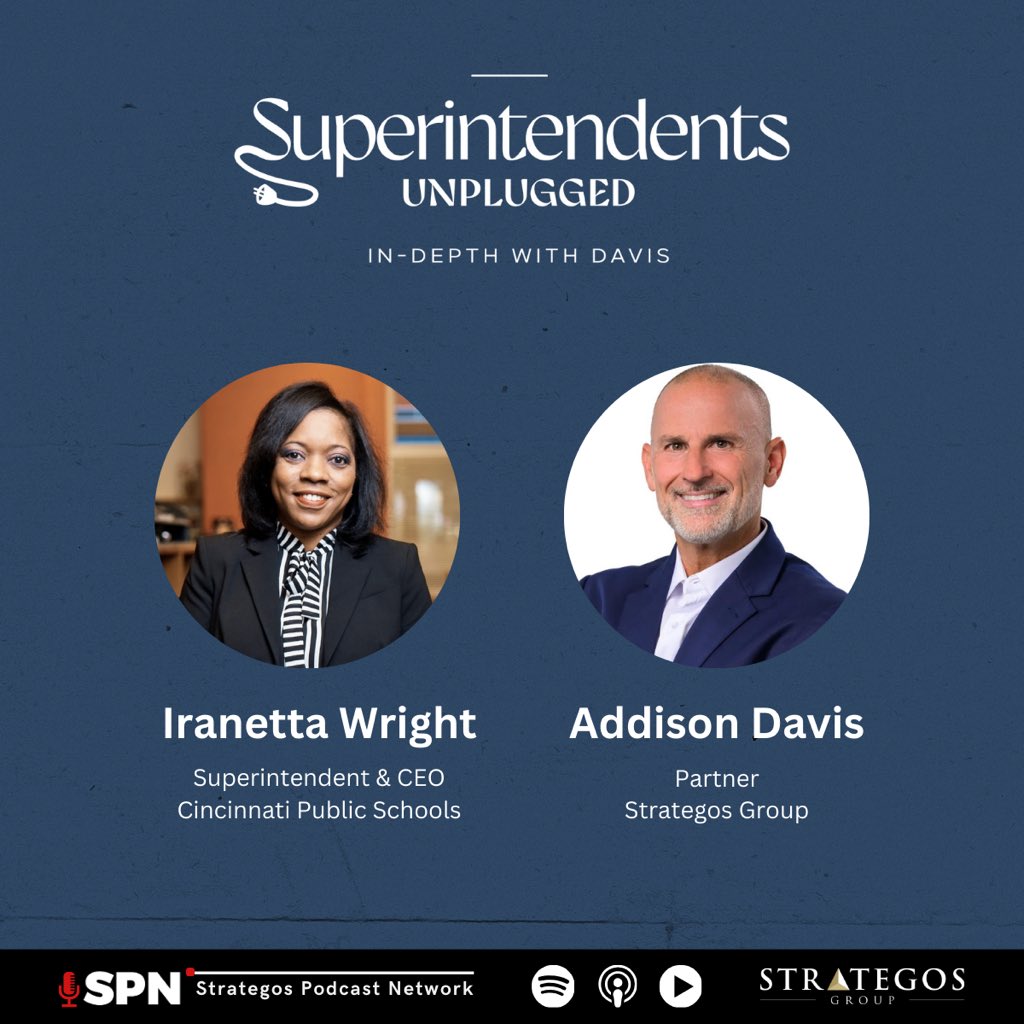 NOW LIVE: The latest episode of my #SuperintendentsUnplugged podcast featuring @principallearns Iranetta Rayborn Wright. I enjoyed the conversation & focus. Listen here: player.captivate.fm/episode/a956bf… @IamCPS @Dr_Vitti #EducationLeadership #EducationLeaders #InnovationInEducation