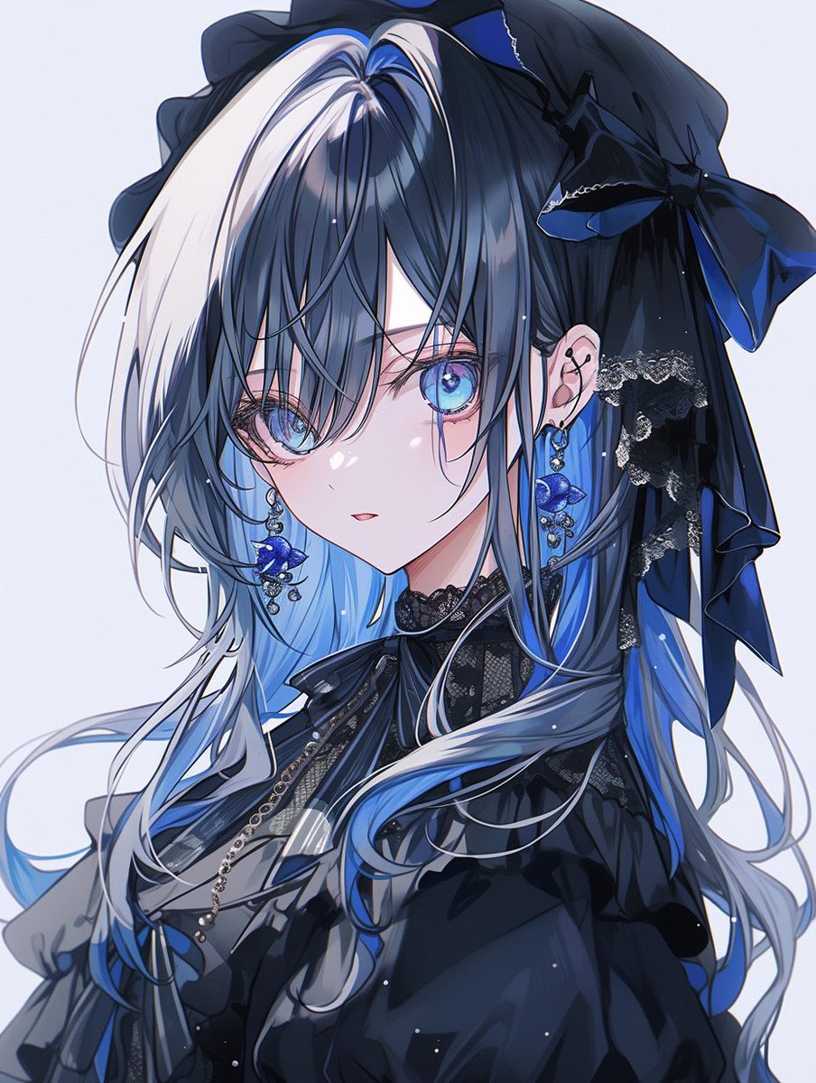 おはようございます✨
火曜日の始まりです。
今週は、お仕事が忙しくて息切れしそう。。

共に頑張りましょうね！
『青系ゴスロリ／blue gothic Lolita』