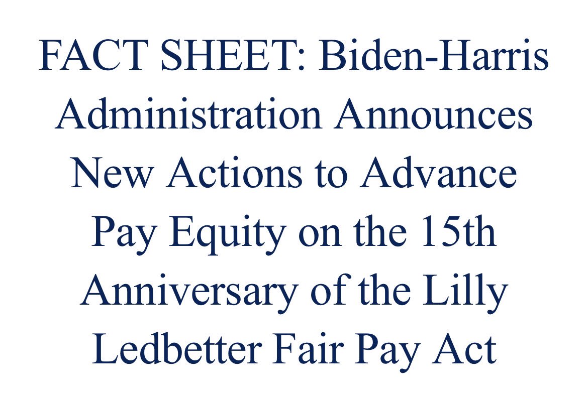 We've been calling for #paytransparency for years! #Ledbetter15

Read all about it here: bit.ly/3HFRBNz