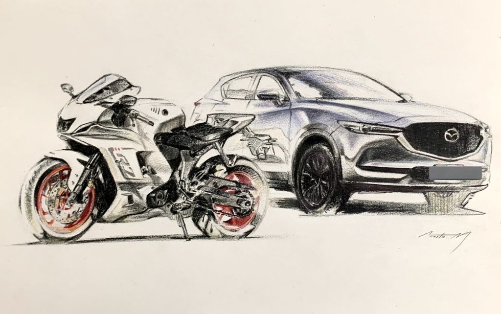 mczzru_kei's tweet photo. Mazda CX-5 &amp;  YAMAHA YZF-R7
ご依頼ありがとうございました🙇‍♂️ https://t.co/lVKp6N385u