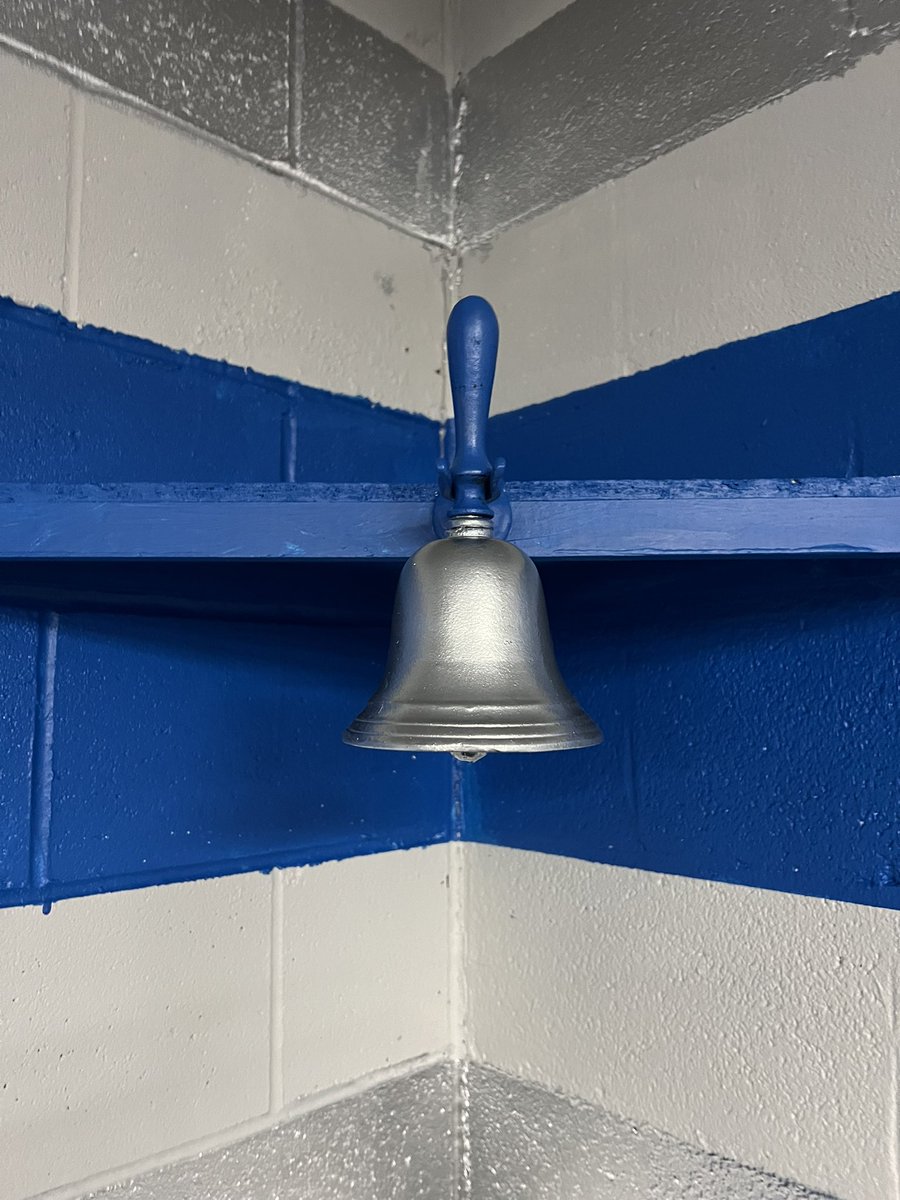If we are going to ring the big Bell in 2024 at GP we need you be in the Weight Room Monday-Thursday 2:30-4:00 ringing the little bell when you PR on a Core Lift! #TheChase #Process