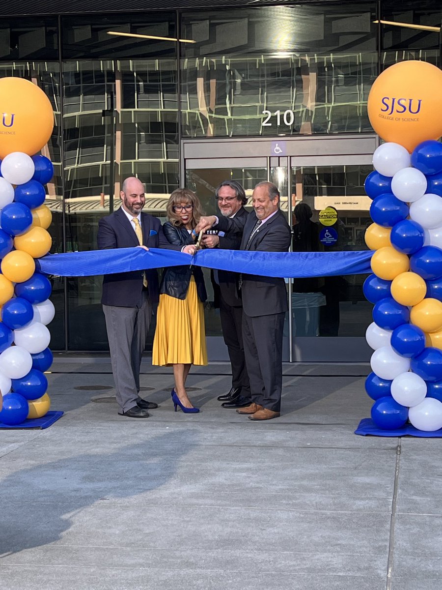 Michael Kaufman (@scideankaufman) on Twitter photo It was great to officially dedicate the <a href="/SJSU/">San José State University</a> <a href="/SJSUScience/">College of Science</a> Interdisciplinary Science Building today. It’s been a long time coming and worth that wait! It was great to officially dedicate the <a href="/SJSU/">San José State University</a> <a href="/SJSUScience/">College of Science</a> Interdisciplinary Science Building today. It’s been a long time coming and worth that wait!