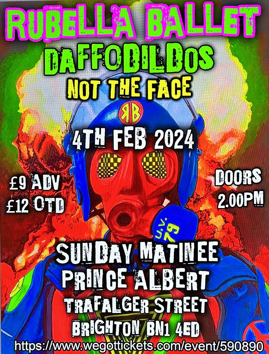 Wakey Wakey rise n shine for this Matinee of Madness at the Prince Albert, @RubellaBallet / Not The Face / Daffodildos Brighton. wegottickets.com/event/590890 facebook.com/events/2785057…