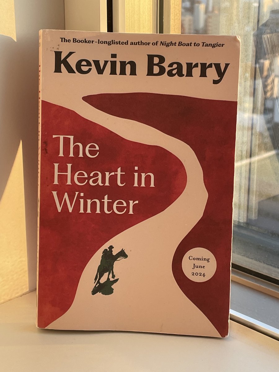 Just read a proof of Kevin Barry's THE HEART IN WINTER from @canongatebooks out in June. Holy Damn it's good. Includes (arguably) THE finest American frontier 'shroom scene in the Western Canon.