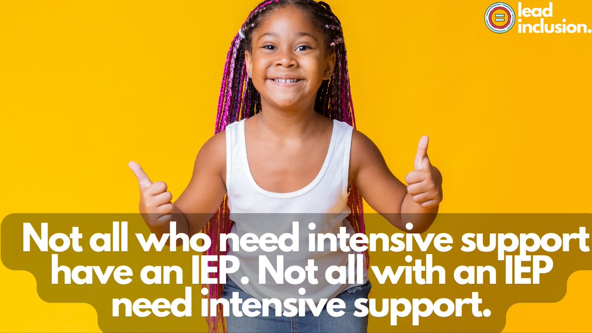 👥 Tier 3 intervention is NOT #specialeducation. Tier 3 only means intensive support. Not all who need intensive support have an #IEP. Not all with an IEP need intensive support. #LeadInclusion #EdLeaders #Teachers #UDL #TeacherTwitter