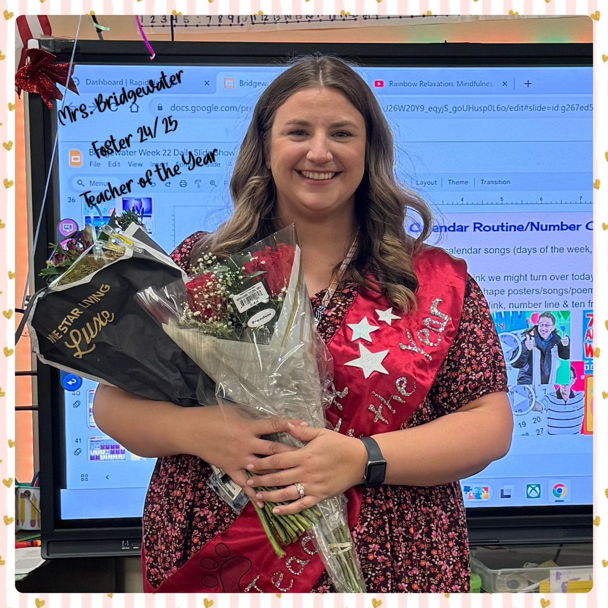 Congrats to the 24/25 Foster Teacher of the Year Mrs. Bridgewater  <a href="/Bridgewater_FE/">Savannah Bridgewater</a> and Paraprofessional of the Year, Mrs. Farr! It is an honor to work alongside both of you!