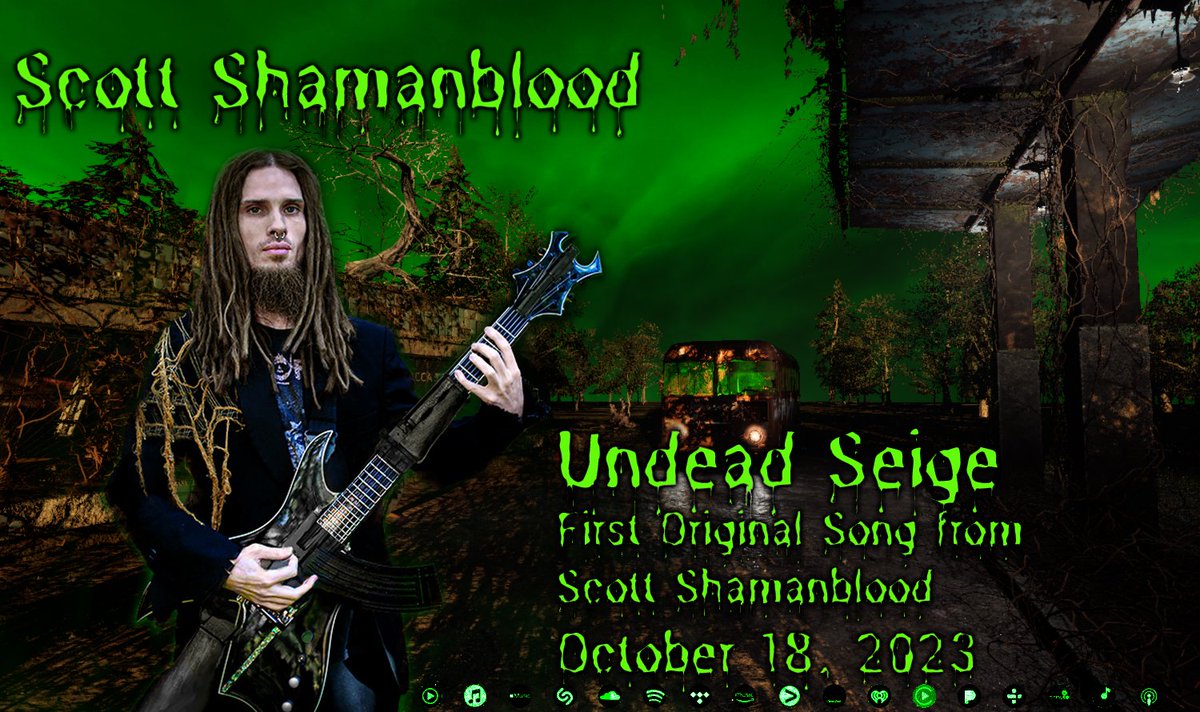 SShamanblood's tweet photo. My first original song called "Undead Seige" is available now on all platforms!! 
Check it out and don't forget to drop a like and/or add it to your playlists! 

https://t.co/rIHky1oOfl

https://t.co/z0Nzen6Y3g

https://t.co/A8o7CZu6dO

https://t.co/Hrare9rtEo https://t.co/MAZwVDTT3r