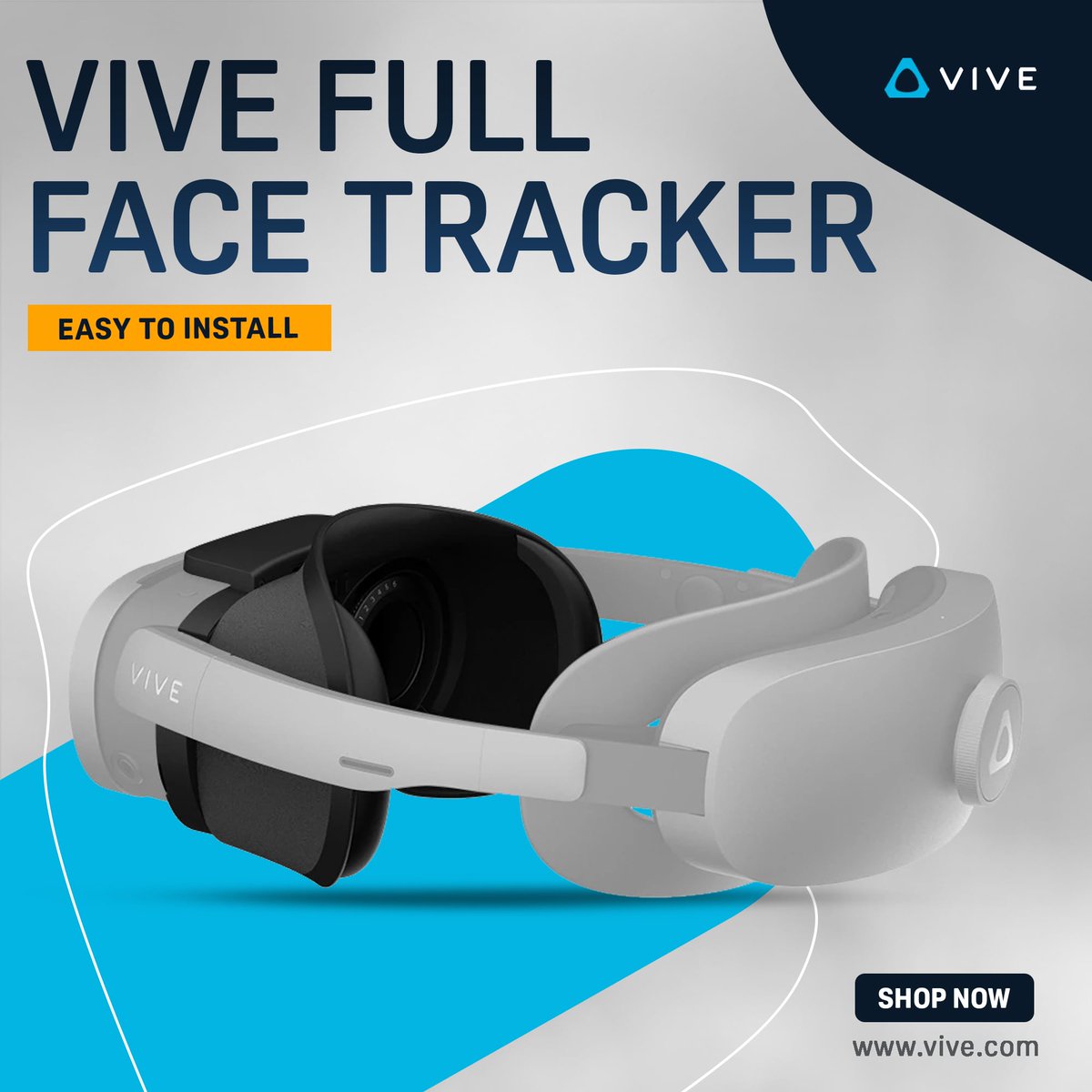 htcvive's tweet photo. This lightweight add-on easily attaches magnetically to the XR Elite.

Explore the VIVE Full Face Tracker: https://t.co/2DpXxx8lR8

#VR #VirtualReality #FaceTracker #FaceTracking #VRAccessories #Development #DeveloperAccessories #XRElite #HTCVIVE https://t.co/ttXw7lC3Q8