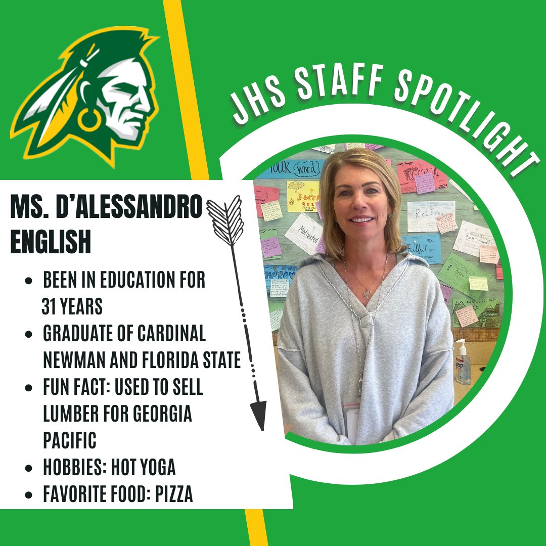 🌟 Meet this week's <a href="/jupiter_high/">Jupiter High School</a> Warrior Spotlights! 🌟

We bring you 3 faculty members this week. We aim to highlight staff/students weekly to build connections!

Nominate someone via our newsletter form (link in bio). #WarriorSpotlights