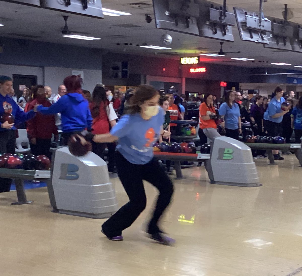 Bison Bowlers finish up regular season at the MSL Conference.  Congrats to seniors Angelina and Natalie for surviving with Coach V. Both are incredibly diligent, hard working and have the abilities to be successful to whatever path they choose!
HammerDown BG Bowling!!!