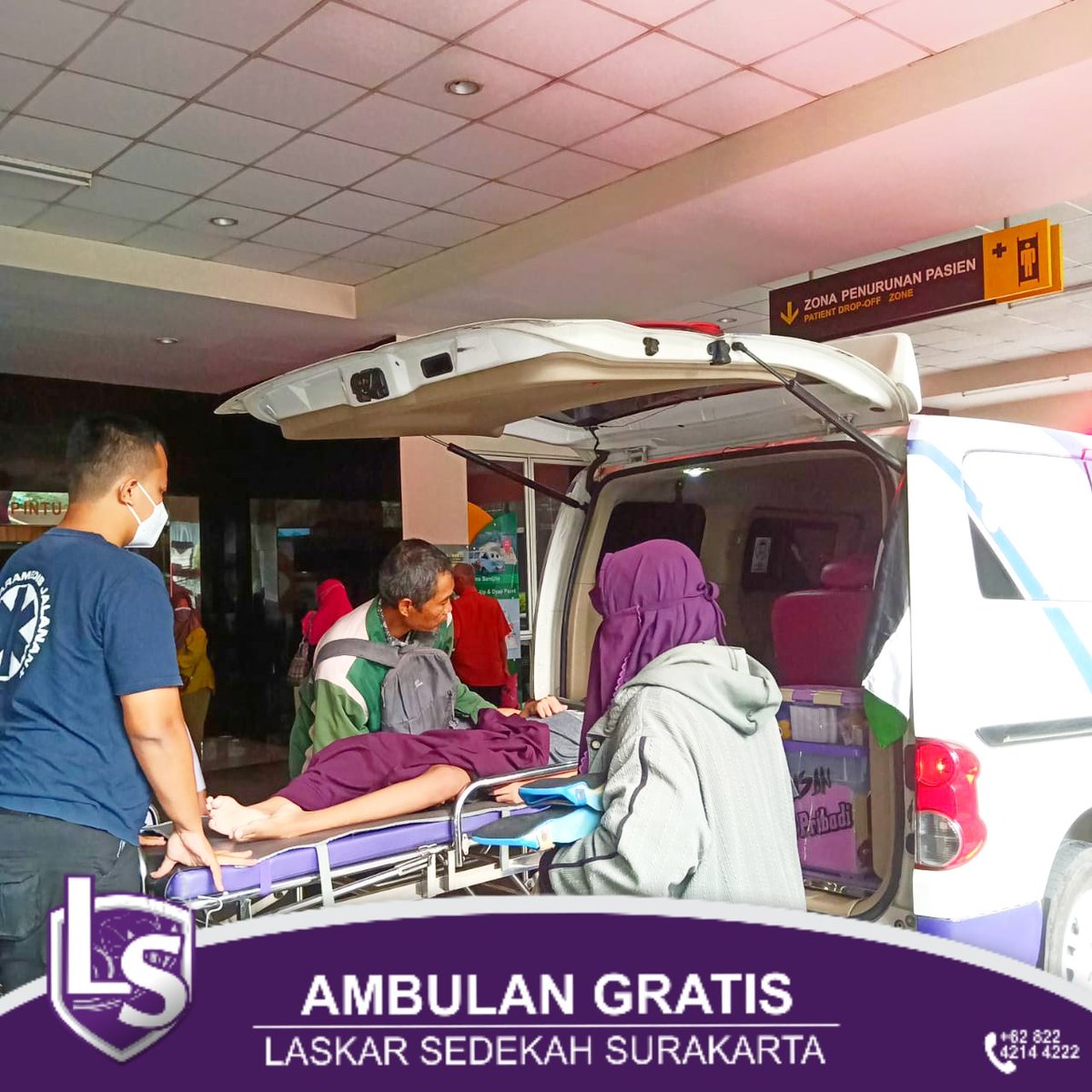 LSSurakarta's tweet image. LAYANAN AMBULANS GRATIS

1. Senin, 08 Januari 2024 
Muadz Nahwa Al Muhaqqiq (15 Tahun) Dari Wirodigdan, Ngemplak, Kartasura ke RSUP Dr Sardjito Yogyakarta.

2. Ahad, 14 Januari 2024 
Emergency Pasien drop Dari Blimbing, Wonorejo ke RS Nirmala Suri Sukoharjo.