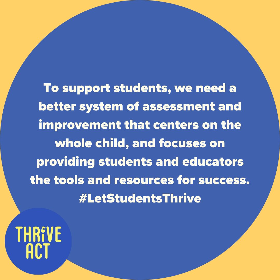 ProgressiveMass's tweet photo. To support students, we need a better system of assessment and improvement that centers on the whole child, and focuses on providing students and educators the tools and resources for success. #ThriveAct #LetStudentsThrive #mapoli https://t.co/YN5u2uIBfZ