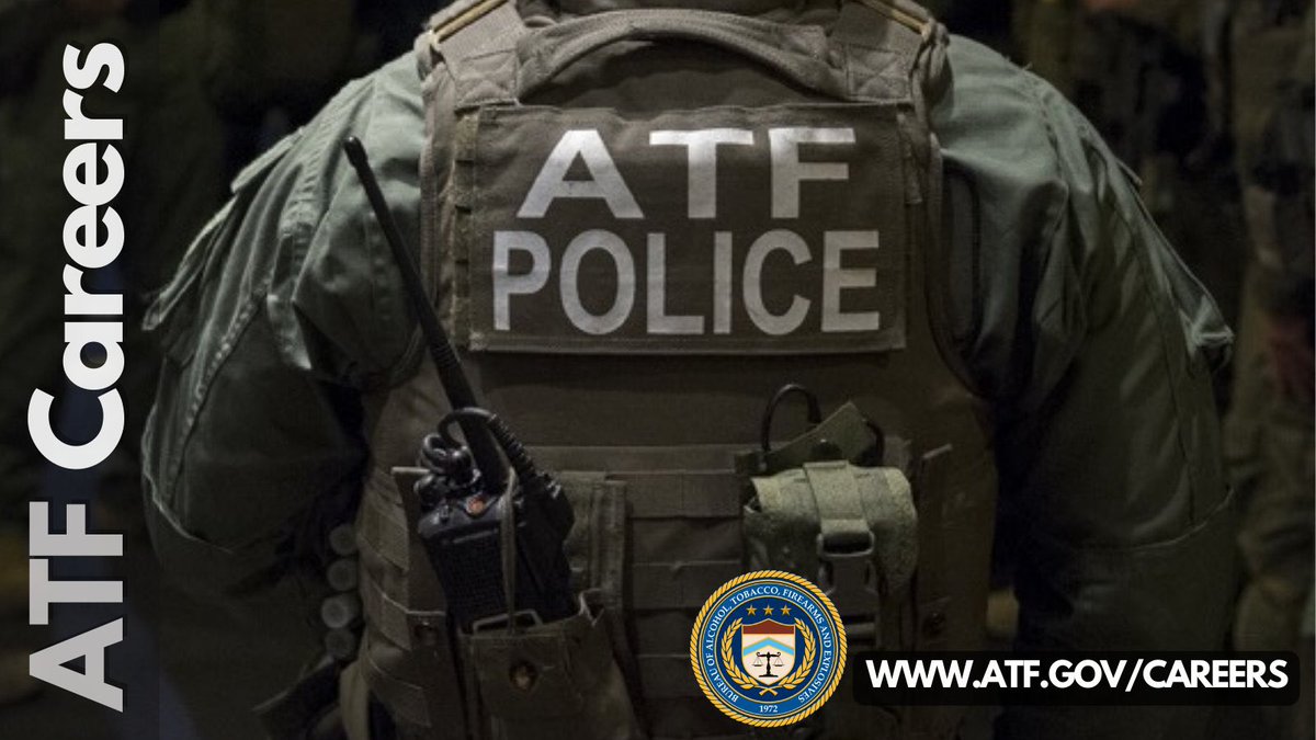 Interested in a career in federal law enforcement? Our agents investigate crimes involving firearms, arson, explosives and more. They serve on the front lines in the battle to reduce violent crime. Learn about the application process at atf.gov/careers/becomi…