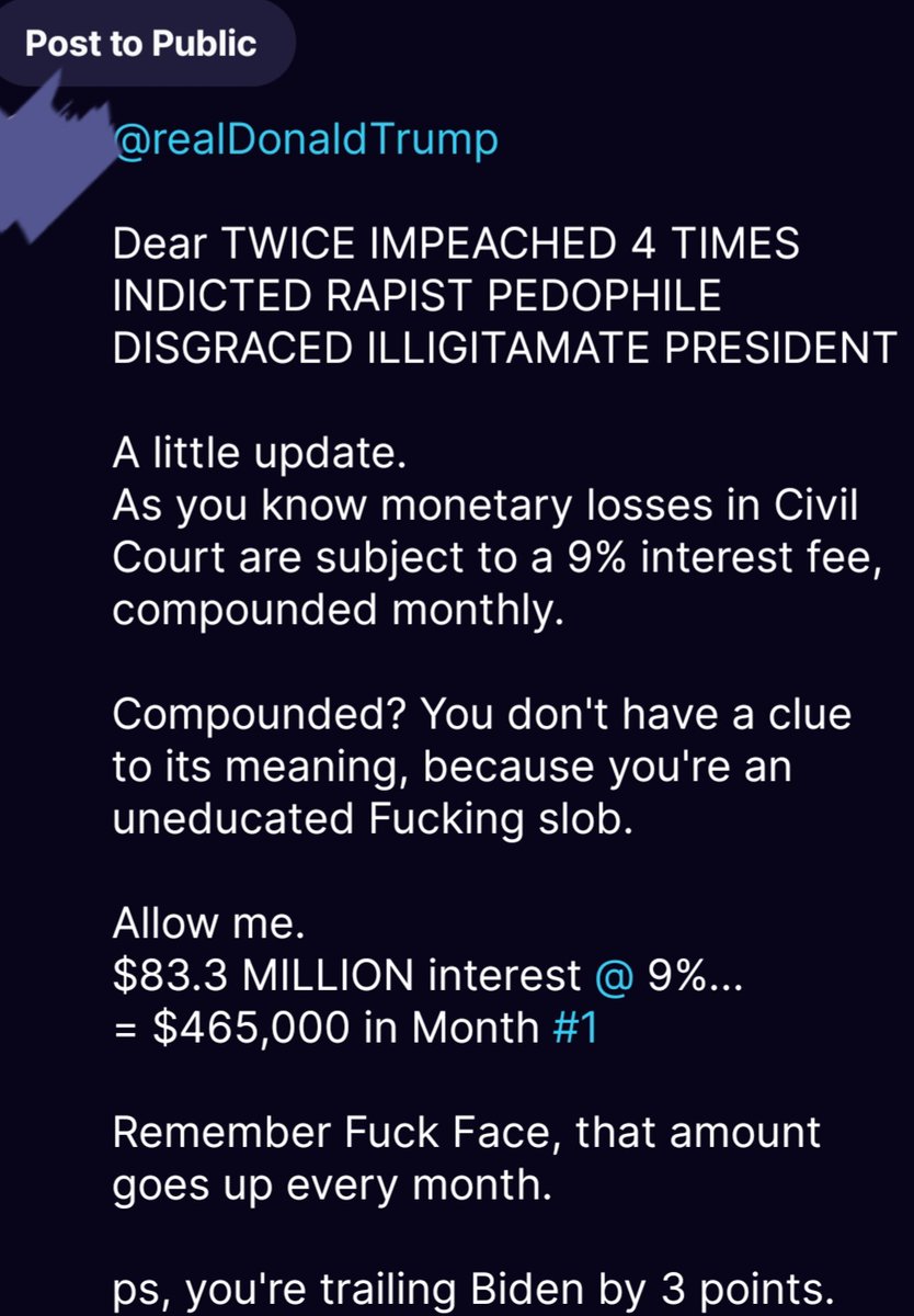 birdog456's tweet photo. Okay, 
Who posted this on trump's truth Social account?
That's mean 🍷🍷🍷🍷✌️ https://t.co/9SqxHcAUVp