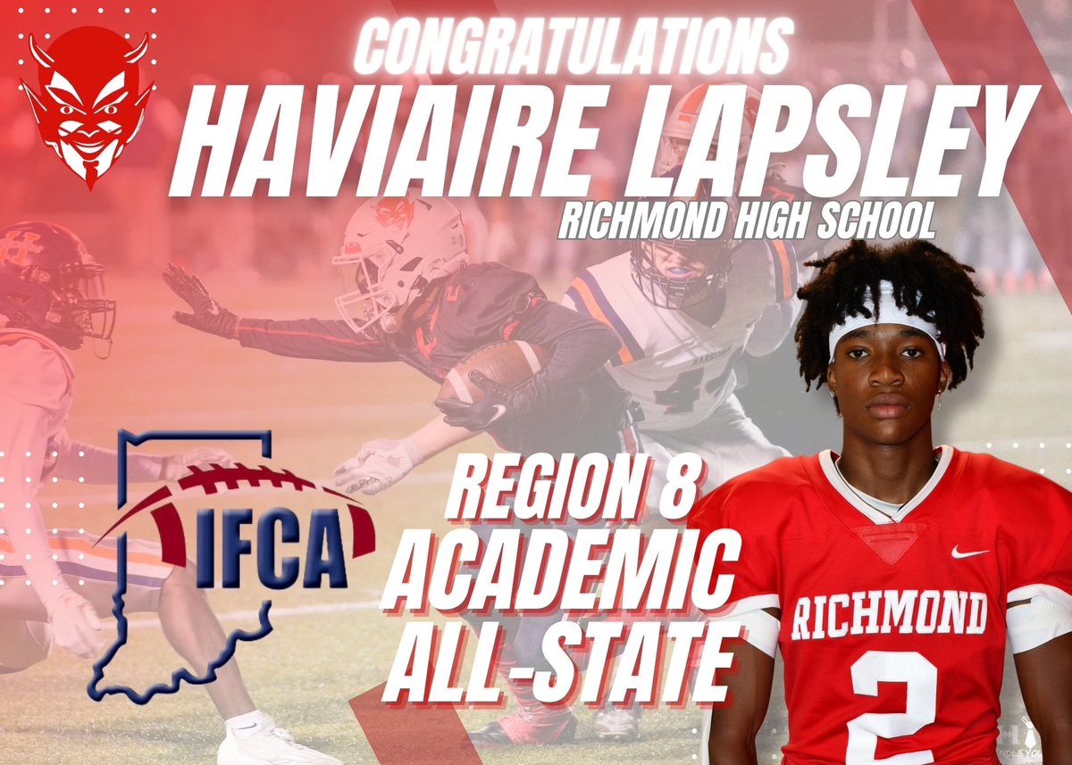 I am extremely blessed to have earned IFCA Academic All-State Region 8 along side my teammate <a href="/KevinLHandleyJr/">Kevin L. Handley Jr.</a>.