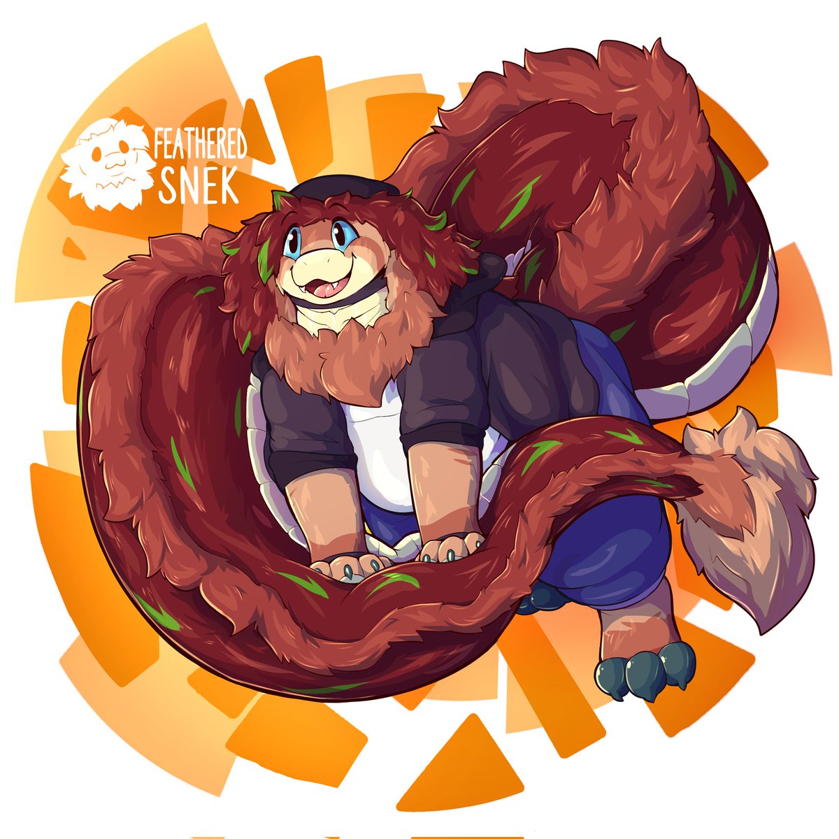 male focus 1boy solo furry male furry smile tail  illustration images