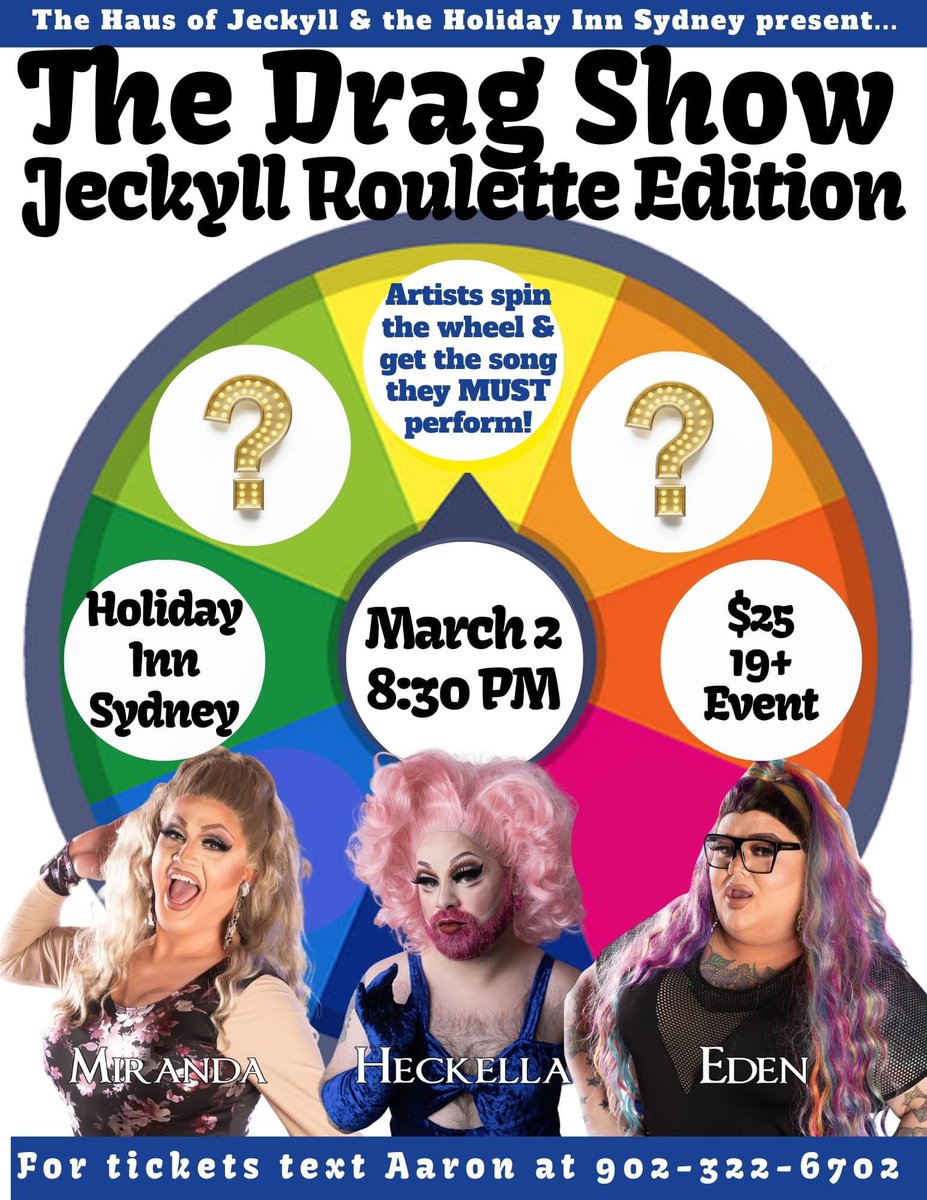 rezervedevents's tweet photo. The Haus of Jeckyll and the Holiday Inn Sydney Presents

Join Nykitene as she joins an iconic lineup of some of Nova Scotia’s best drag talent. https://t.co/Sy5TrR5NEF https://t.co/Bk4eBU3gv9