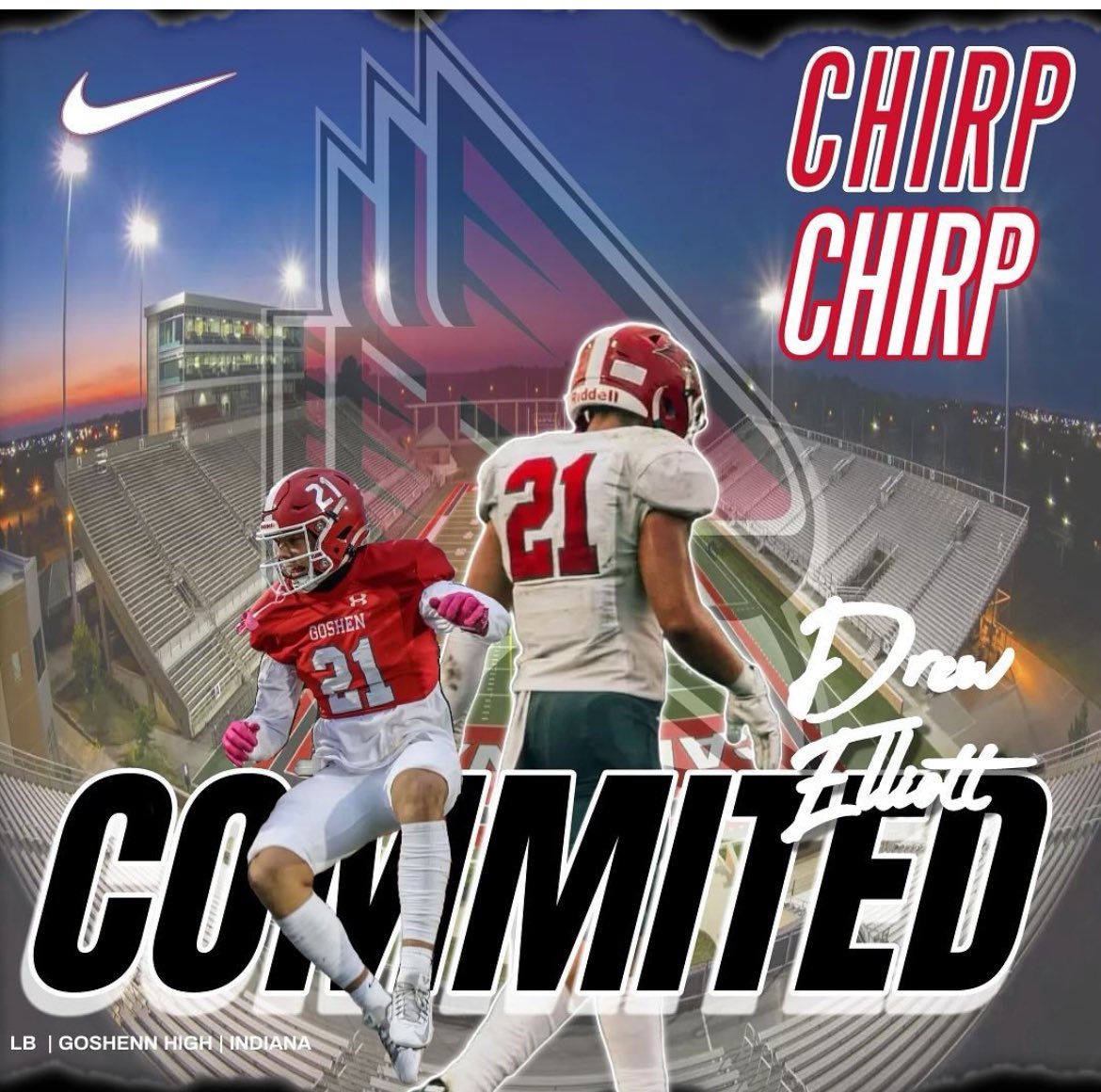 Congratulations to @GoshenRedHawks standout <a href="/elliott_drew/">Drew Elliott</a> on his commitment to play for <a href="/BallStateFB/">Ball State Football</a>