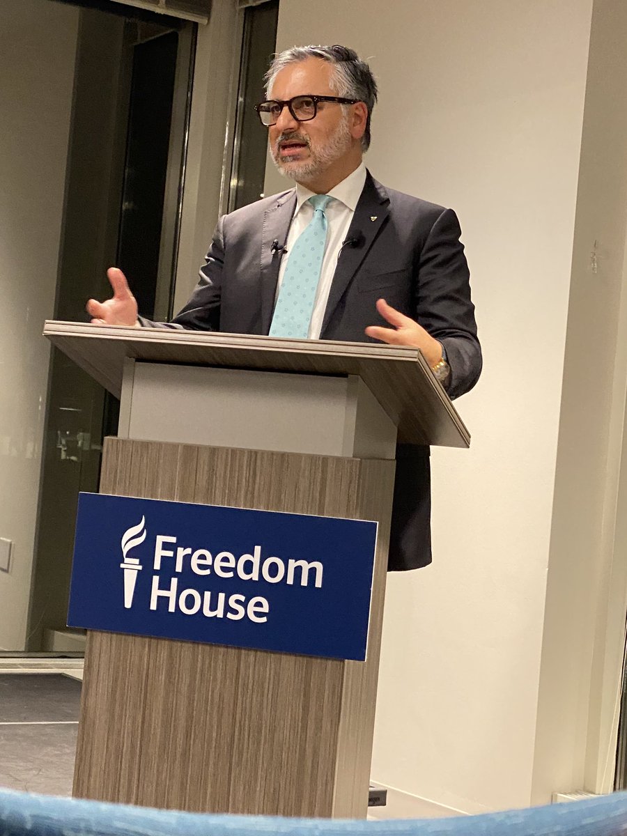 USBahaiOPA's tweet photo. “The emancipation of the Baha’is is about the emancipation of Iran.” Dr. Payam Ahkavan, Special Advisor on Genocide to the Prosecutor of the International Criminal Court https://t.co/eZXgelLF5V