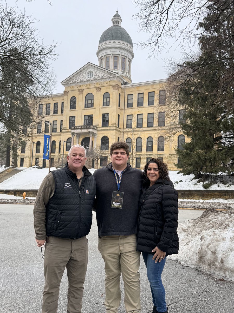 BenJennings55's tweet photo. Had a great visit with @Coach19Bell at Augustana College! Thanks for making me feel welcome throughout the whole trip! https://t.co/4L13GeAbXF