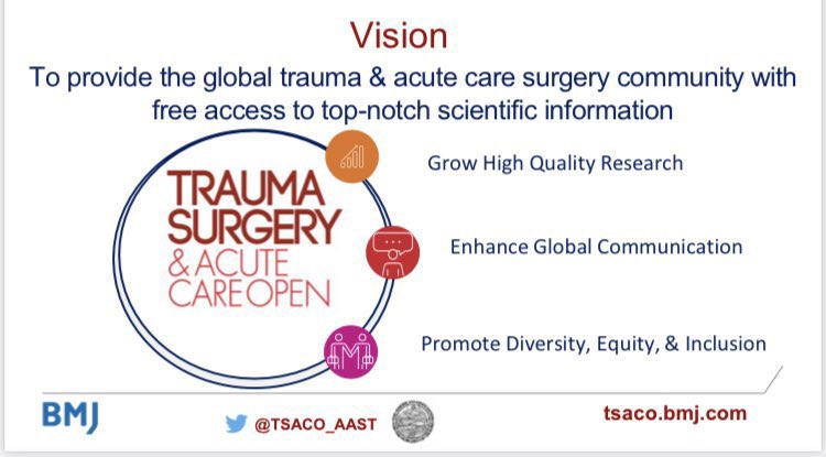 elliotthaut's tweet photo. @AcademicSurgery I wish I could be more involved in the #AASchat tonight in real time. I’ll need to check back in tomorrow and reply on behalf of @TSACO_AAST. Maybe some our editorial board can comment now.
https://t.co/MXOvhvXyLr https://t.co/f1OxlamvWe