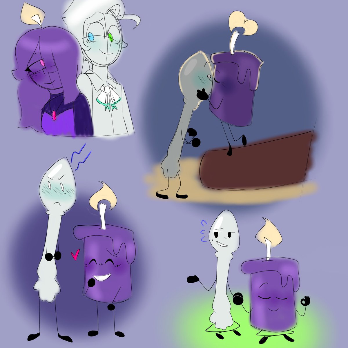 chloefandomarts's tweet photo. / / silvercandle 
.
.
.
.
.
.
Remade the first piece of silvercandle art I made back in 2022
[#inanimateinsanityinvintational #iii] https://t.co/8osp8RYoeC
