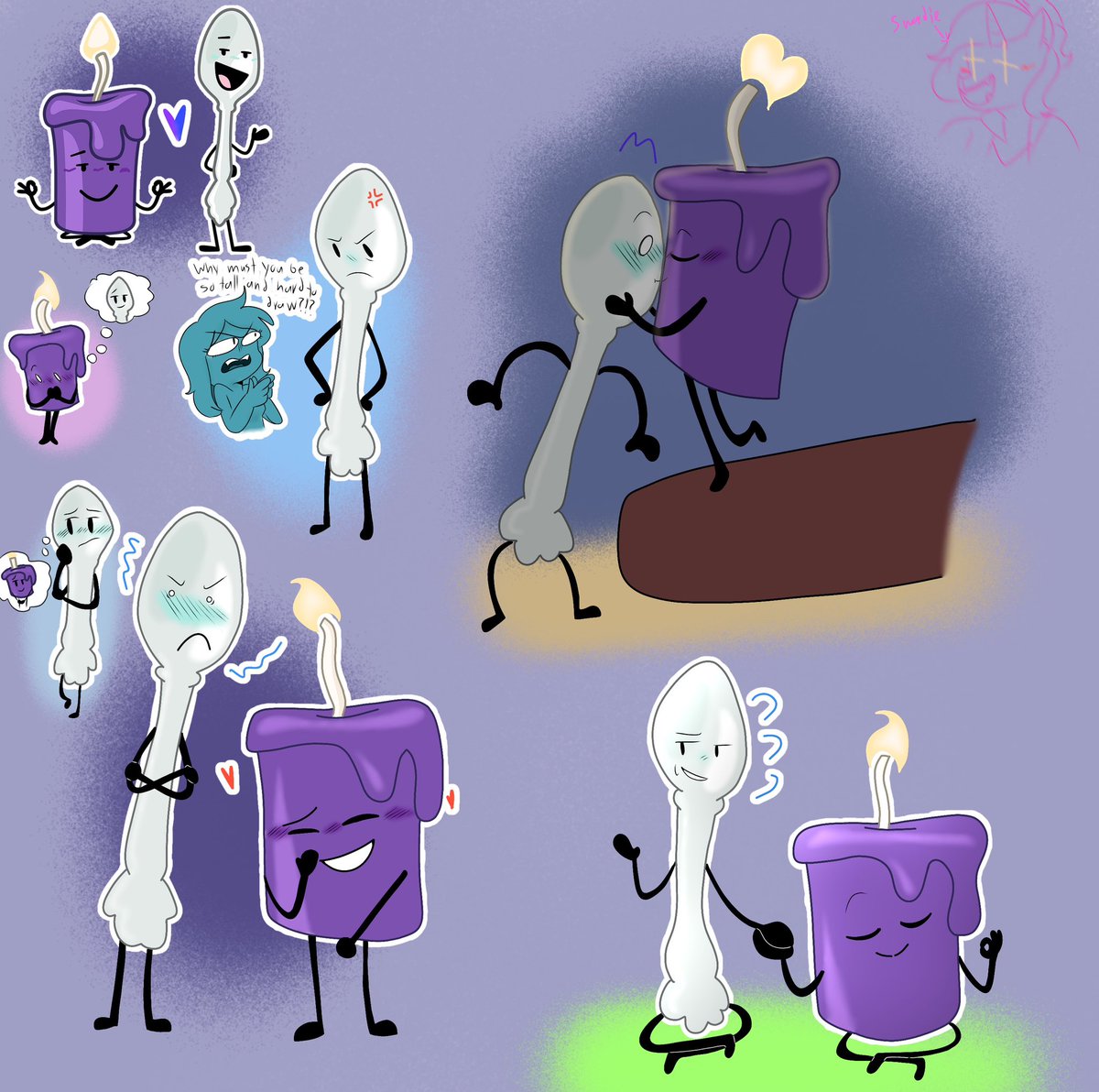 chloefandomarts's tweet photo. / / silvercandle 
.
.
.
.
.
.
Remade the first piece of silvercandle art I made back in 2022
[#inanimateinsanityinvintational #iii] https://t.co/8osp8RYoeC