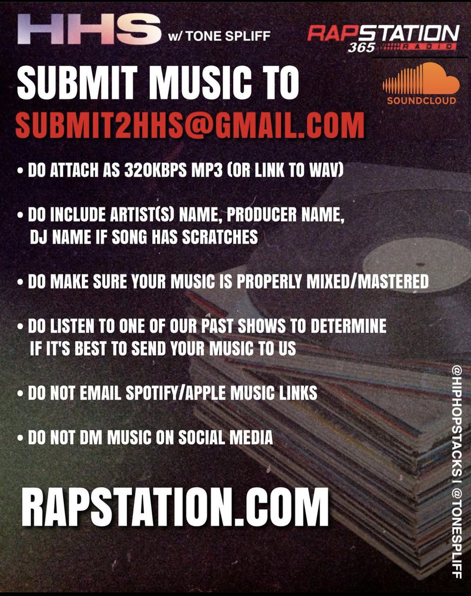 ToneSpliff's tweet photo. Catch an all new Hip Hop Stacks tonight and all week on @Rapstation365 

#boombap #undergroundhiphop #boombaphiphop #hiphopjunkies https://t.co/2SO58MLsgo
