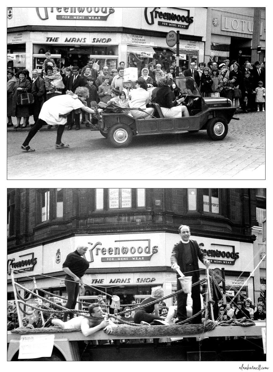 In the summer of 1967 I was about to leave school and take up a job as a photographer on the local newspaper. They suggested I should get some practice in before starting work by taking photos at local events. One such was the Halifax Charity Gala parade. 1/3