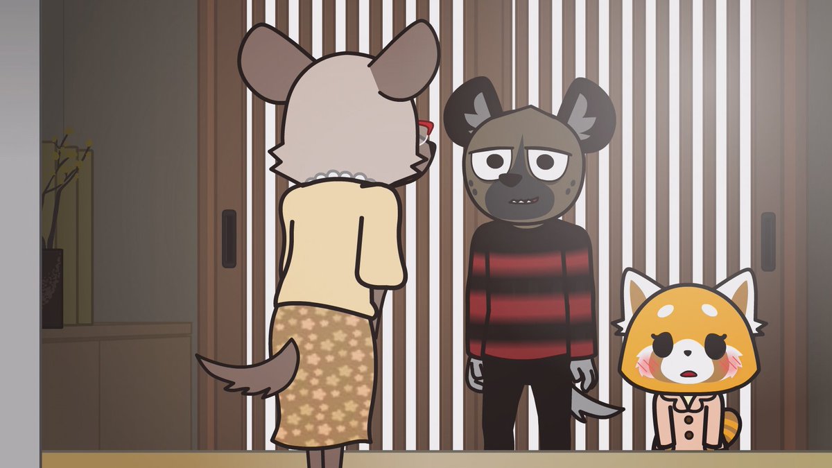 DailyHaida's tweet photo. Haida is smiling today :) 
(Today's post is featuring Retsuko and Haida's mom!) 

#Haida #Aggretsuko #���グレッシブ烈子 https://t.co/QfcntjzdF8