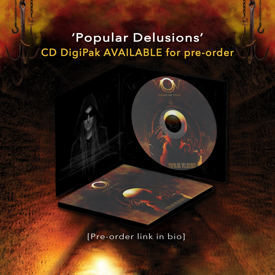 VeronaOnVenus's tweet photo. VoV ‘Popular Delusions’ CD DigiPak is now available for pre-order  - CDs will ship in late February 

Pre-order link: https://t.co/hchHSZQlgj

#veronaonvenus #VoV #populardelusions #CDs #digipak #mikespreitzer https://t.co/FTPwAOOcAI