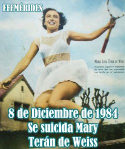LancioniRP's tweet photo. Hoy hubiera sido el cumpleaños de #MaryTeranDeWeiss la 1ª tenista argentina top ten, llamada la #TenistaDelPueblo fue perseguida x la Libertadora(sic) #Liberti la fichó para #River pero sus colegas la rechazaron cayó en depresión y finalmente se suicidó> https://t.co/GguzTpSa6K https://t.co/GkcbYqglWi