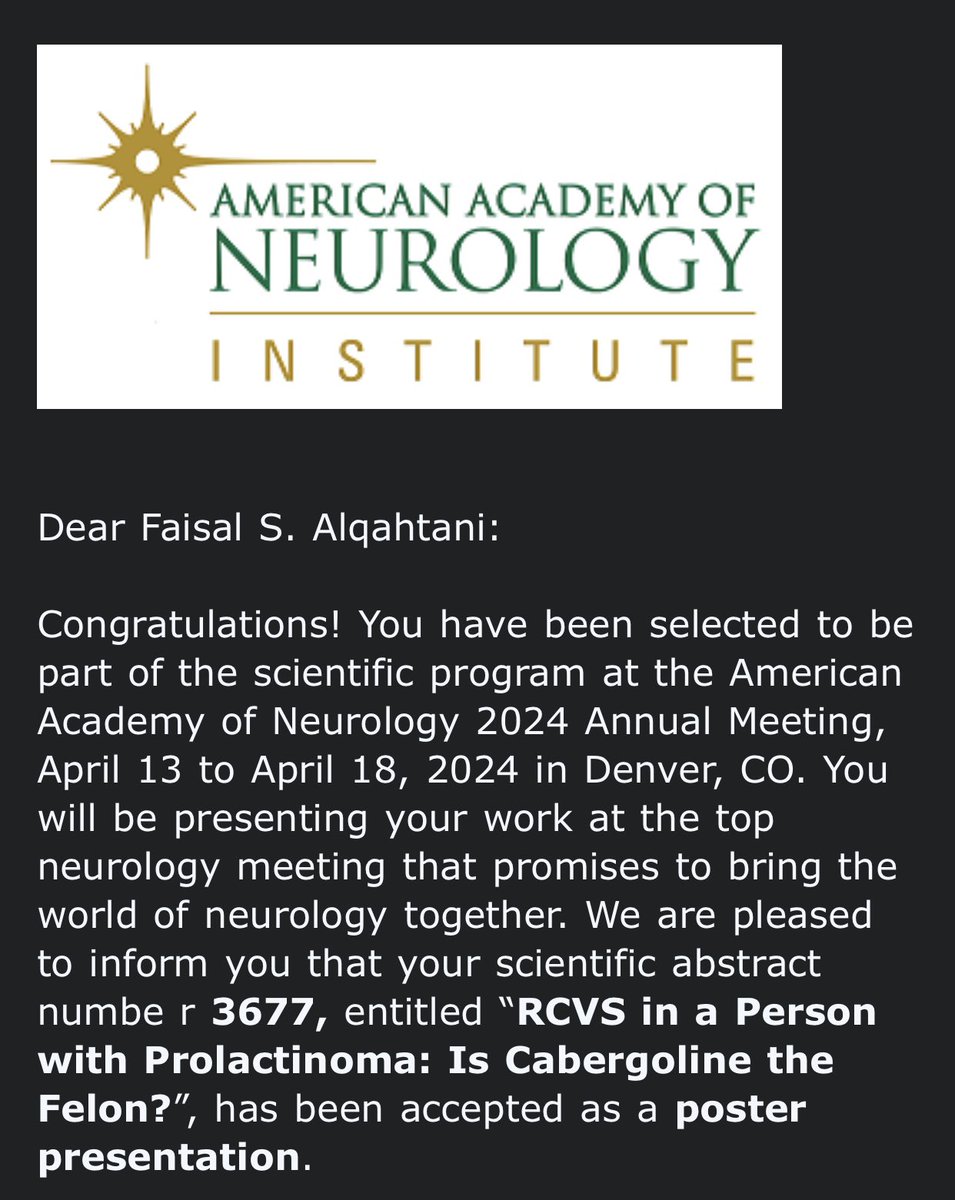 Our team has been granted the honor of presenting our recent research at the prestigious #AANAM2024. I would like to extend my heartfelt gratitude to @AANmember for recognizing our work and providing us with this platform. looking forward to making the most of this opportunity.