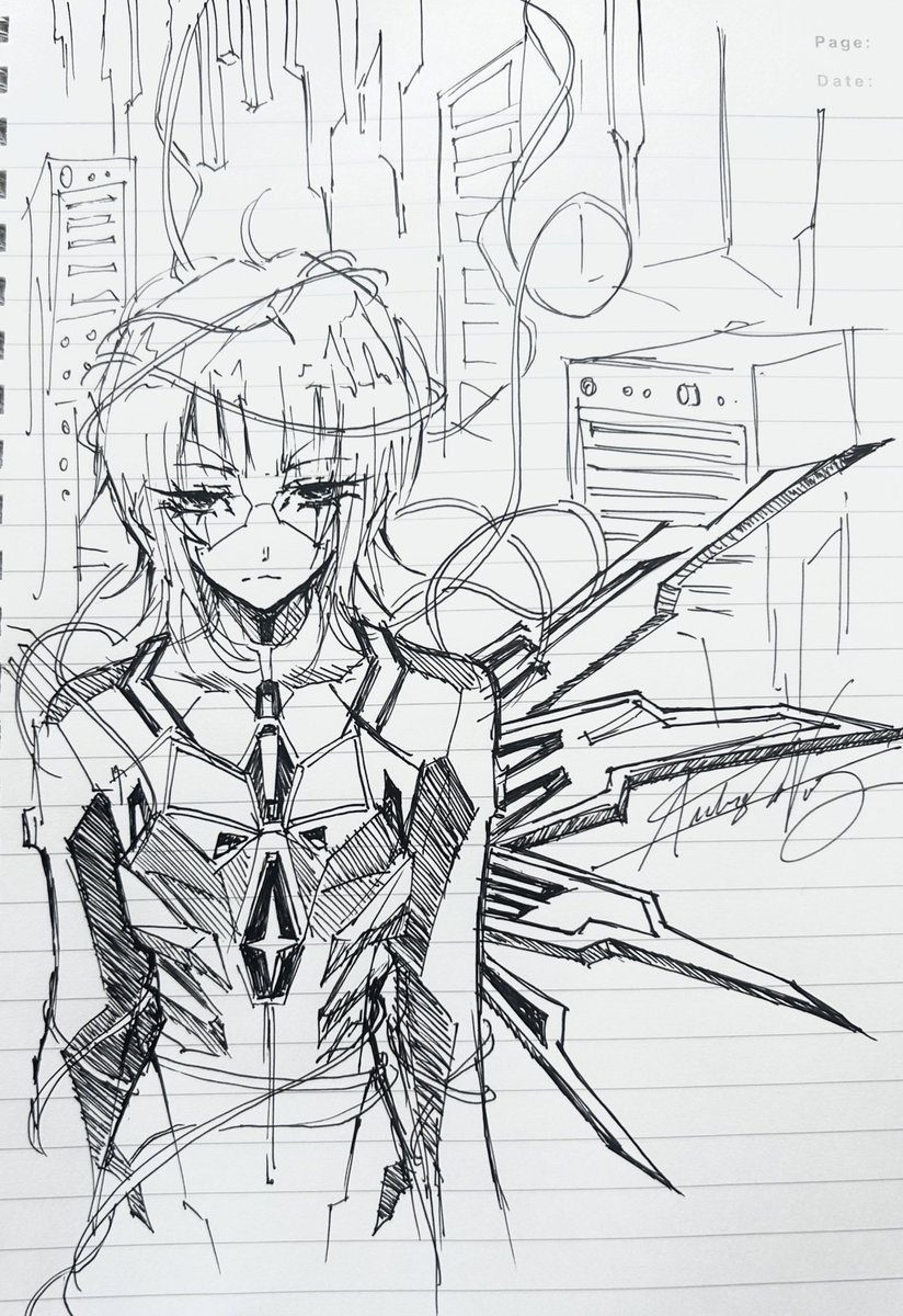 V4MP1RM0N3Y's tweet photo. Idk what this is
#classdoodle #sketch #mechagirl https://t.co/HpxK4rpv1c