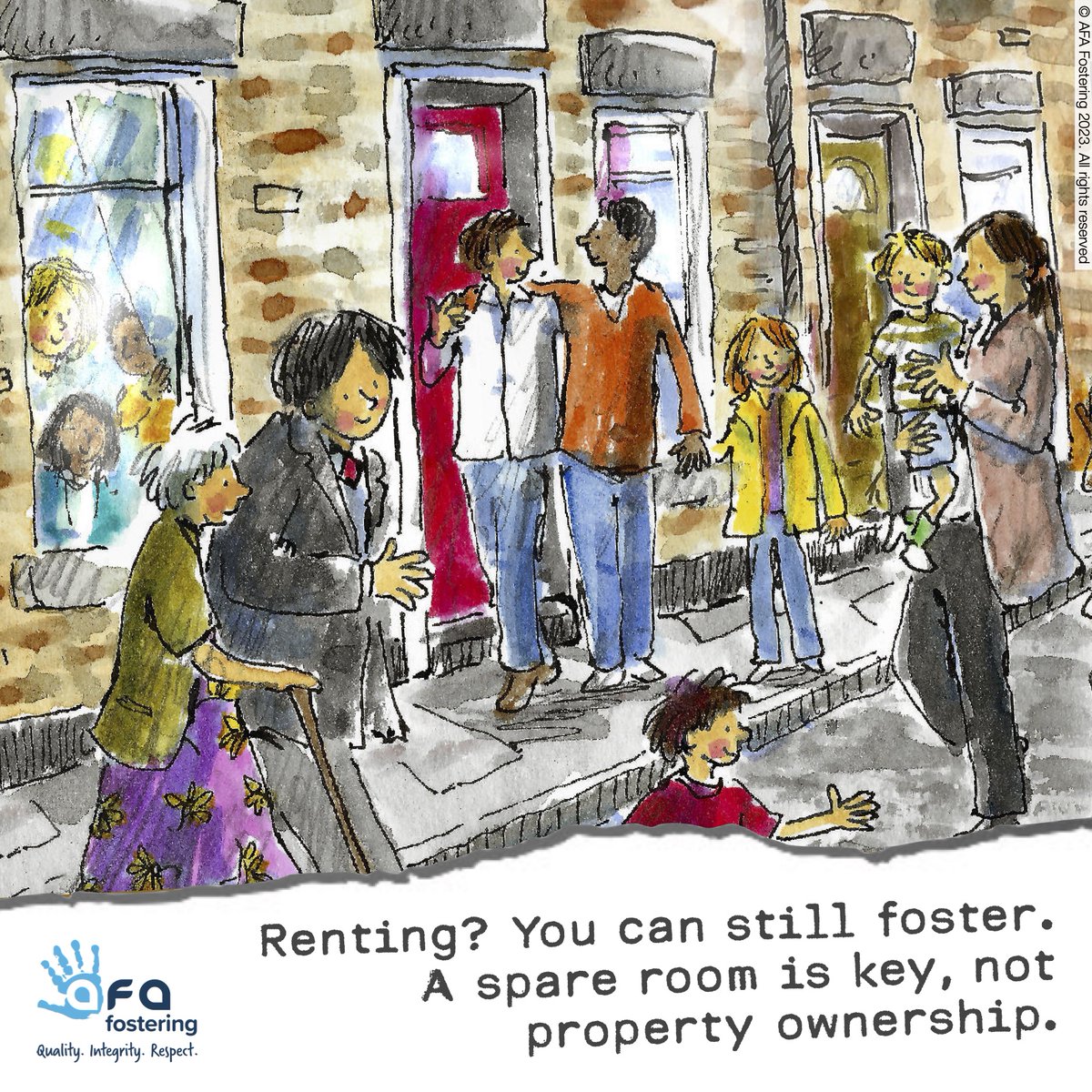 Fostering in rented property? Absolutely! Spare room is key, not house size. Eager to offer love? Call 0333 358 3217. #FosteringInRentedHomes #MakeAnImpact