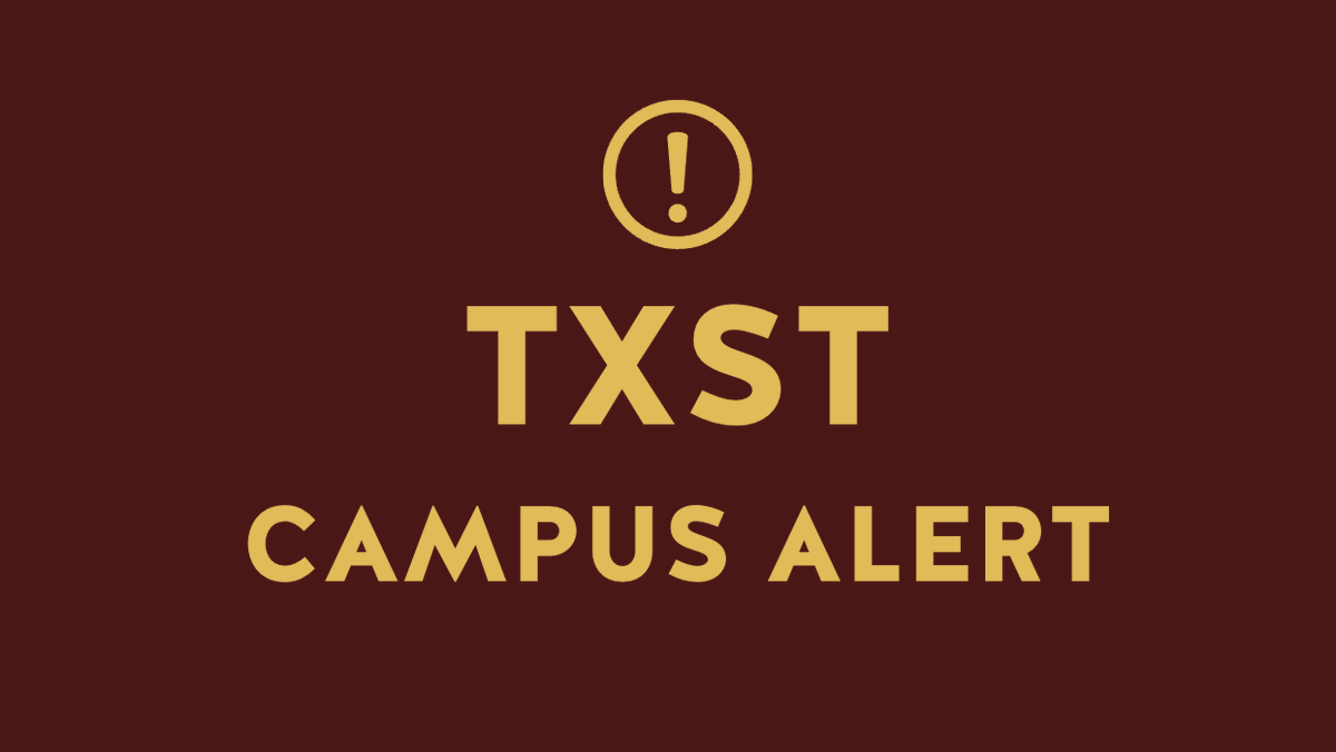 @UPDtxst is investigating a potential emergency on San Marcos campus. Five buildings are being evacuated out of an abundance of caution: Butler Hall College Inn Derrick Hall Jackson Hall Tower Hall Check here: safety.txst.edu