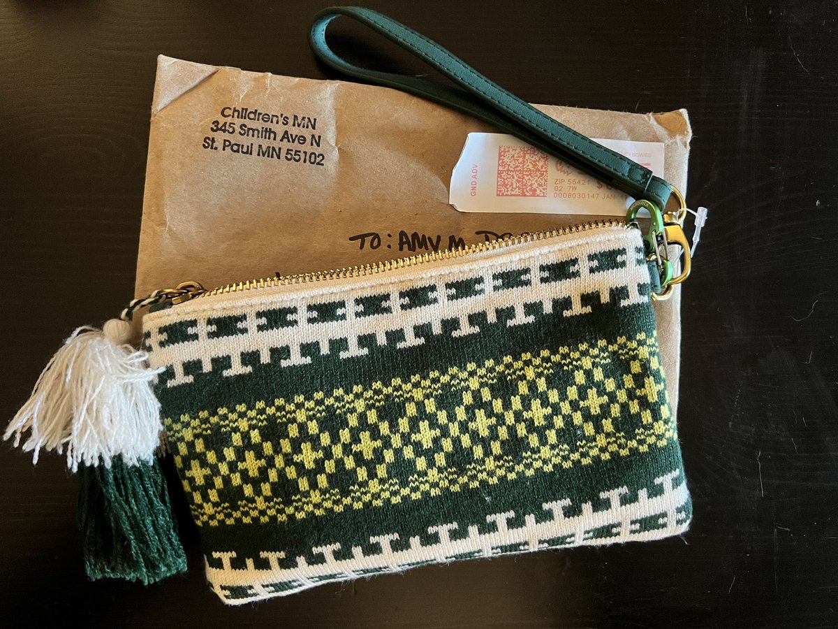 AmyDeSuza's tweet photo. A few weeks ago, I was in Minnesota for my first @mnwild home games and I lost my wallet walking to the arena. Today, it found its way home! Thank you to the stranger from @childrensmn who showed me some Minnesota nice! As a thank you, I’ve sent some books from the wishlist! https://t.co/tpv83yxjjD